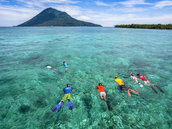 Snorkeling with Murex in Indonesia.