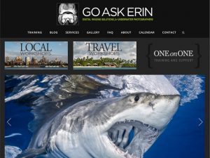 An expert in Adobe Lightroom and Photoshop, Erin Quigley can teach you how to better edit your underwater images.